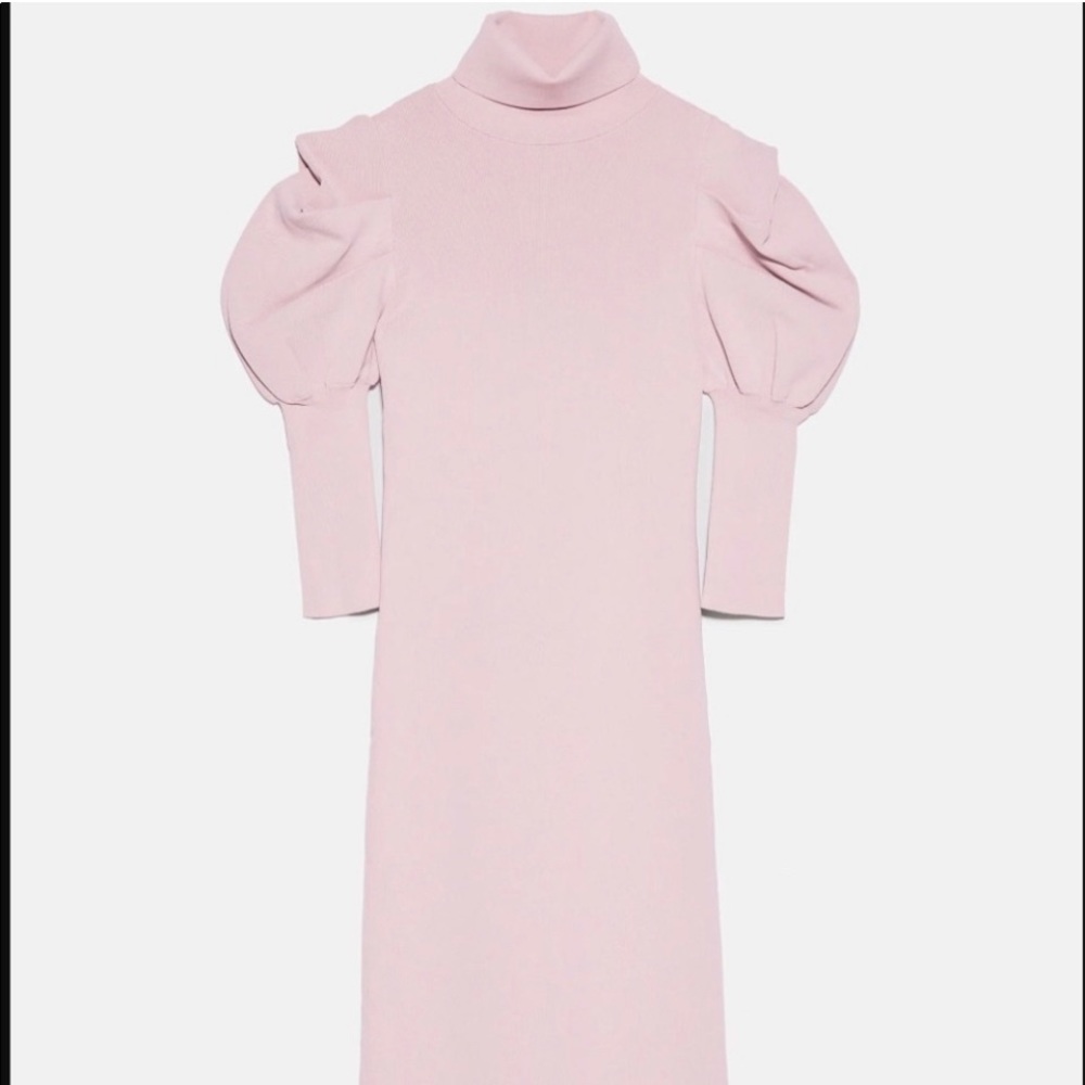 Zara Balloon Knit Sleeve dress - Picture 3 of 6